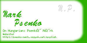 mark psenko business card